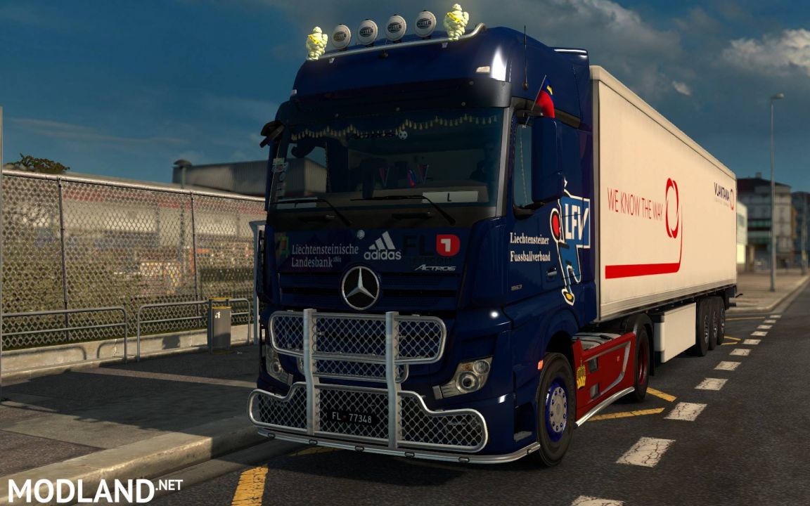 Liechtenstein Football Team SKIN Mercedes Actros 2014