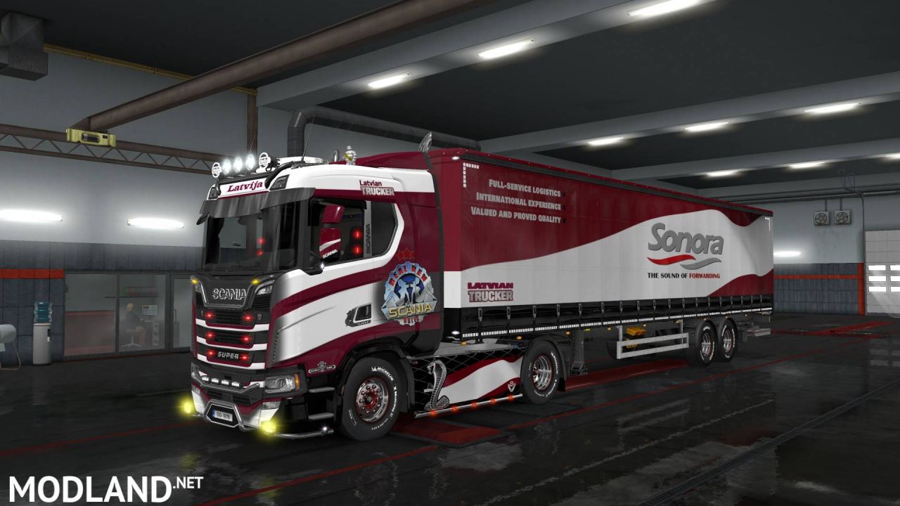 Latvian Trucker and Sonora trailer skin