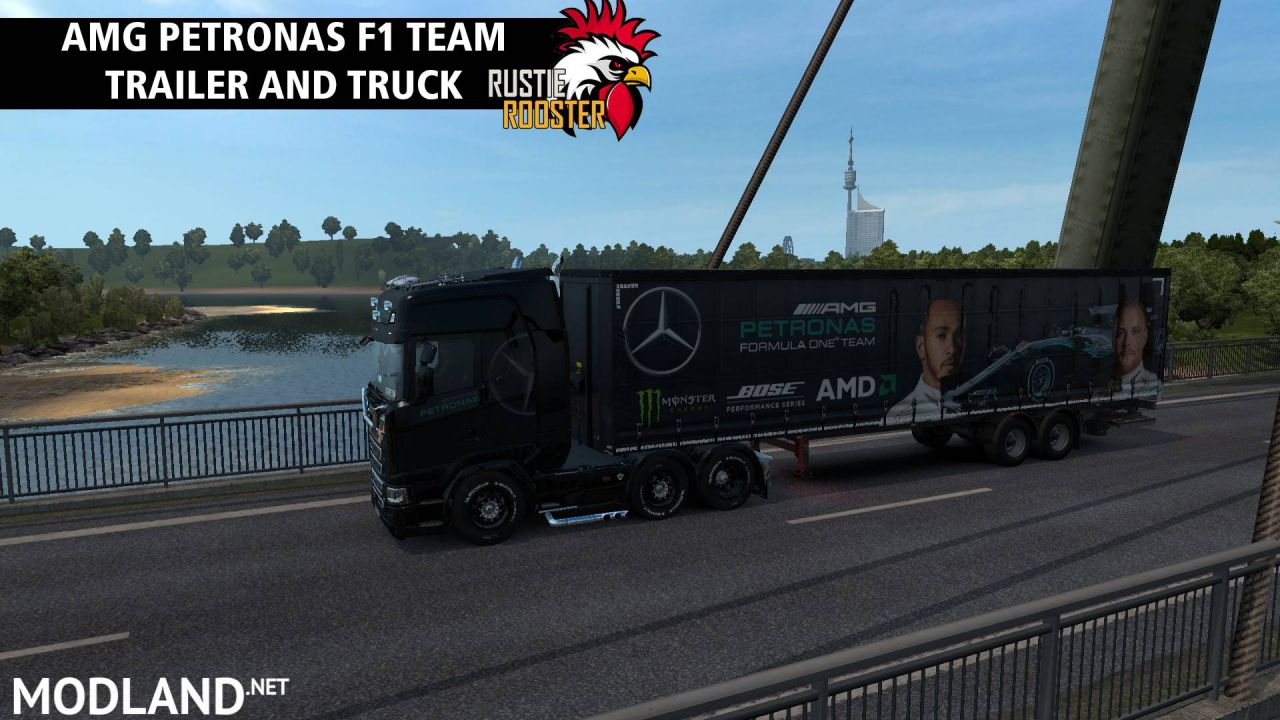 AMG PERTRONAS F1 team - Truck And Trailer Skin