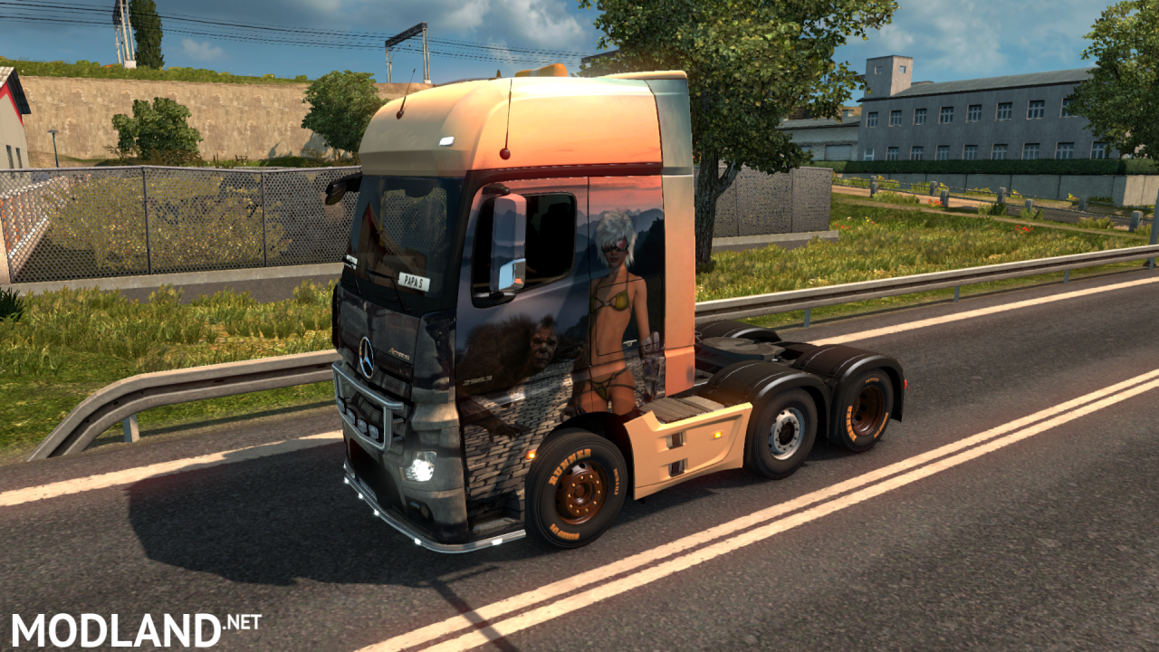 ETS2 Paintjob Mystic Dream Truck and trailers - Game version 1.35.x