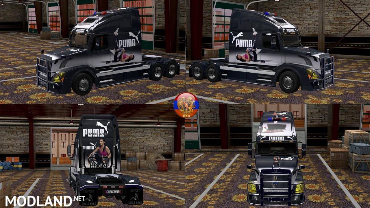 Volvo VNL670 Puma Combo Skin Packs