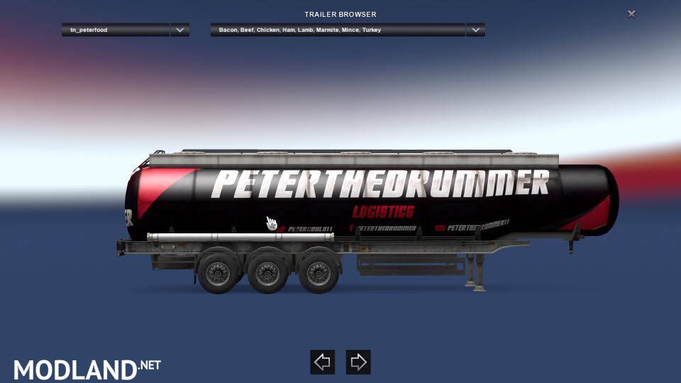Peterthedrummer Logistics trailer skin