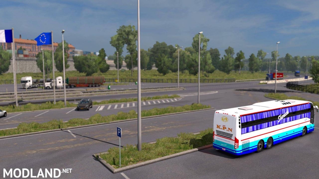 Indian Volvo Bus Mod Skin - KPN Travels Sleeper Bus