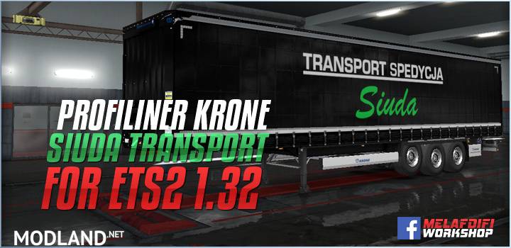 Trailer Siuda Transport For ETS2 1.32