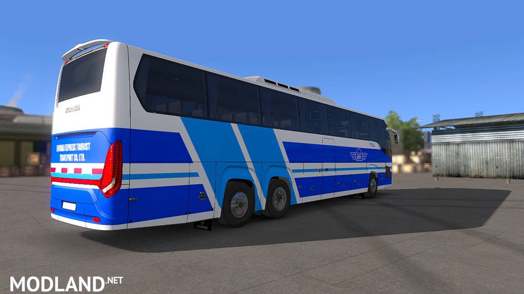 Bus Scania Touring - Skin Vip-Jett Jordan For ETS2 1.33 & 1.32