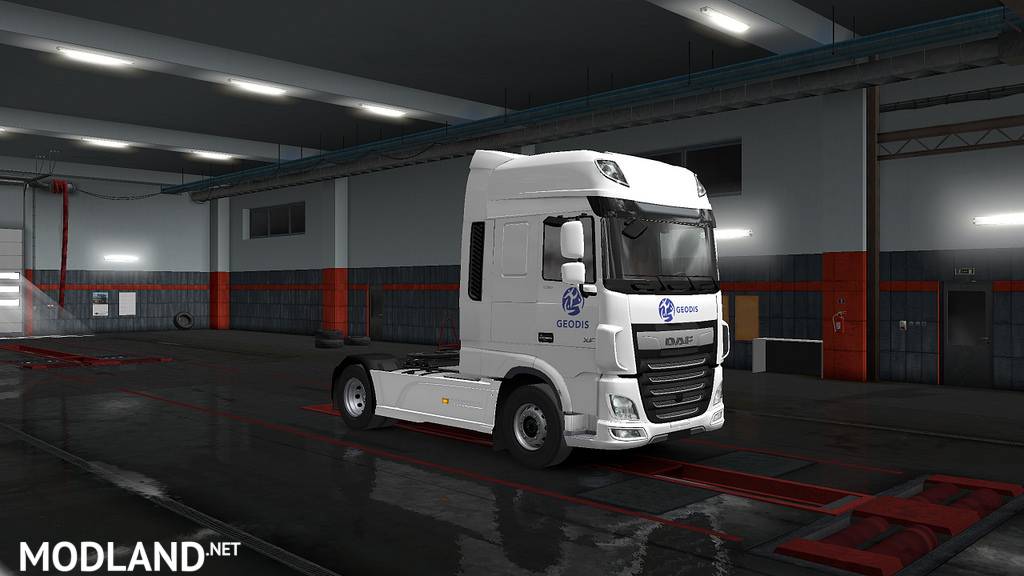 DAF XF E6 - Skin Geodis - ETS2 1.33