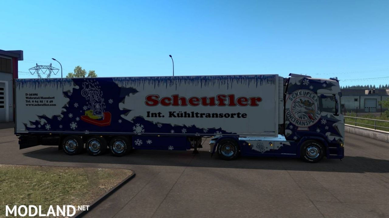 Skinpack "Scheufler" for Scania S and Krone Coolliner