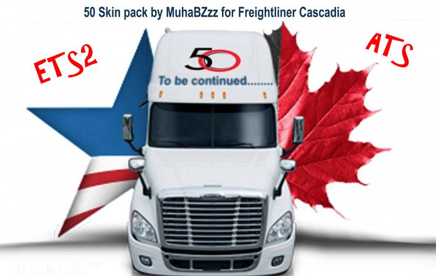 5O SKINS PACK FOR FREIGHTLINER CASCADIA