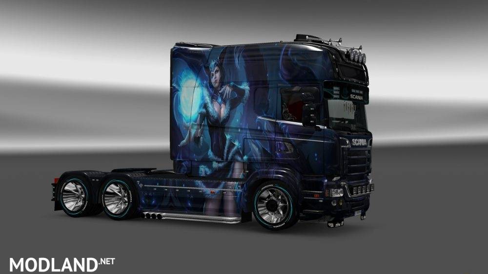 Skin Ahri v3 for Scania RJL Longline