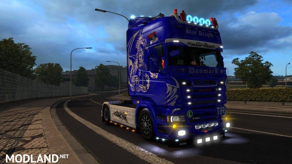 Scania RJL Blue Dragon Skin