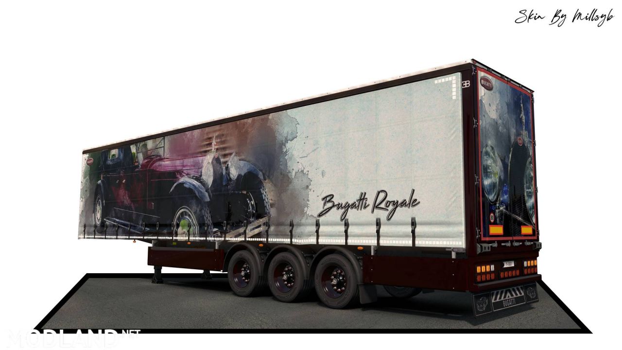 Bugatti Watercolor Trailer Skin Pack 1