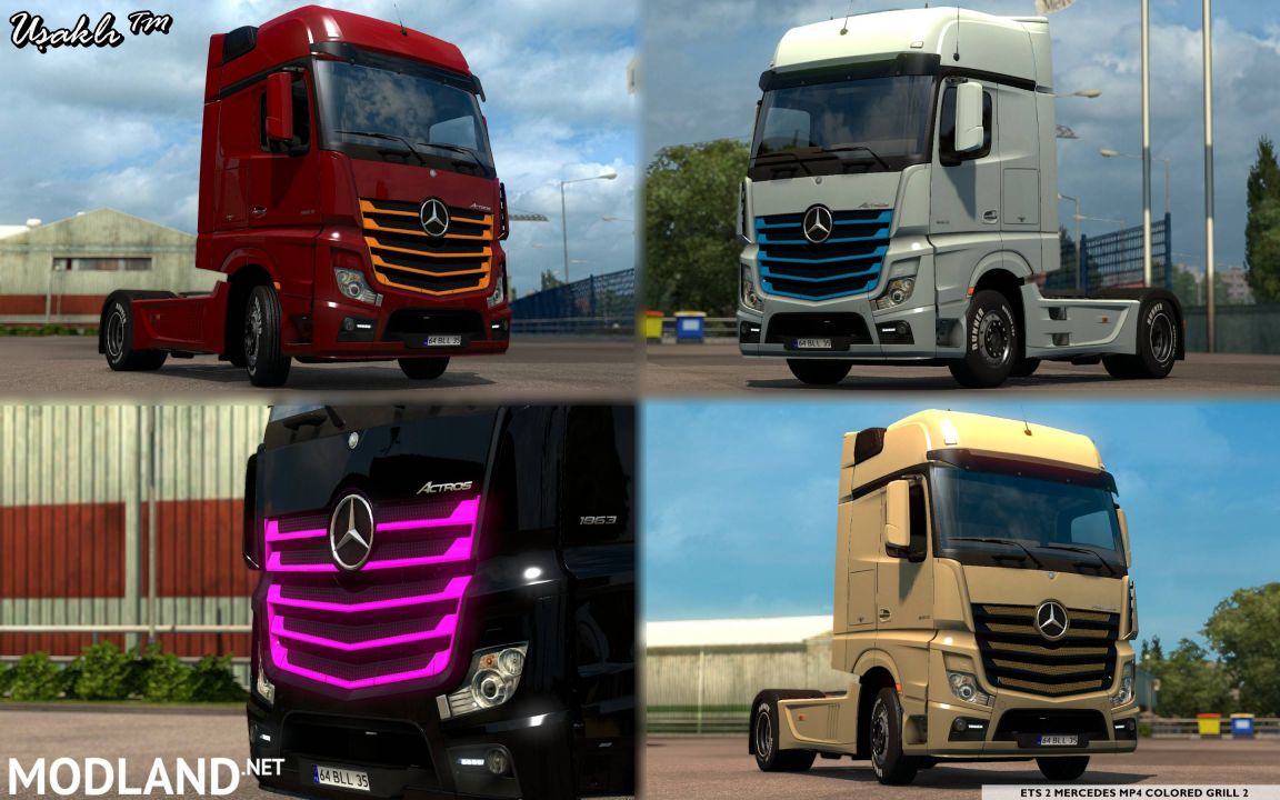 Mercedes MP4 New Actros 2014 Colored Grill 2