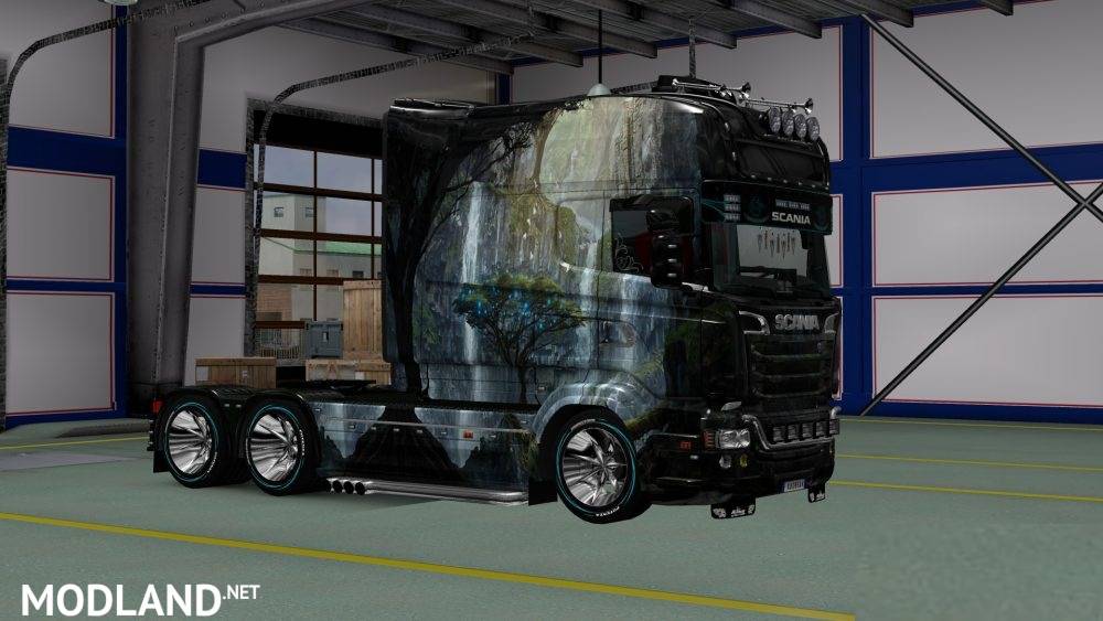 Skin Fantastic Peyzaj v3 for Scania RJL Longline