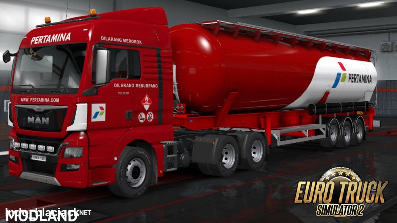 Skin PERTAMINA for MAN TGX E6 & Feldbinder KIP Trailer