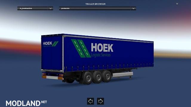 Scania RJL Skin Hoek Logistic Services nr.5 and nr.8 + Hoek Profiliner
