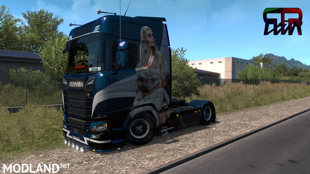 Lady Scania Paintjob 2nd Edition for Scania S 2016