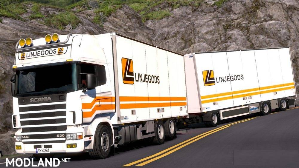 Linjegods Skin Pack for RJL Scanias w/ Kast’s NTM Addon