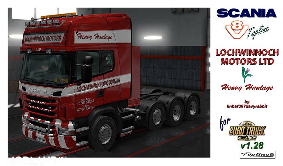 Scania V8 Topline – Lochwinnoch Motors Texture (RJL)