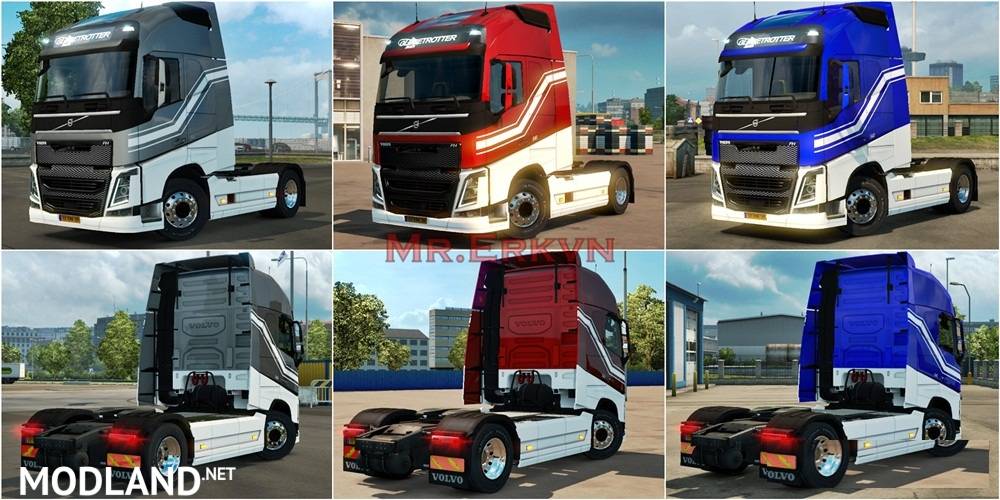 Volvo FH Metalic Paintable Holland Skin