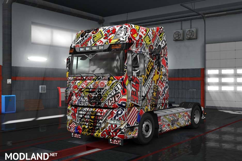DAF XF 105 mixed paint job for all cabins
