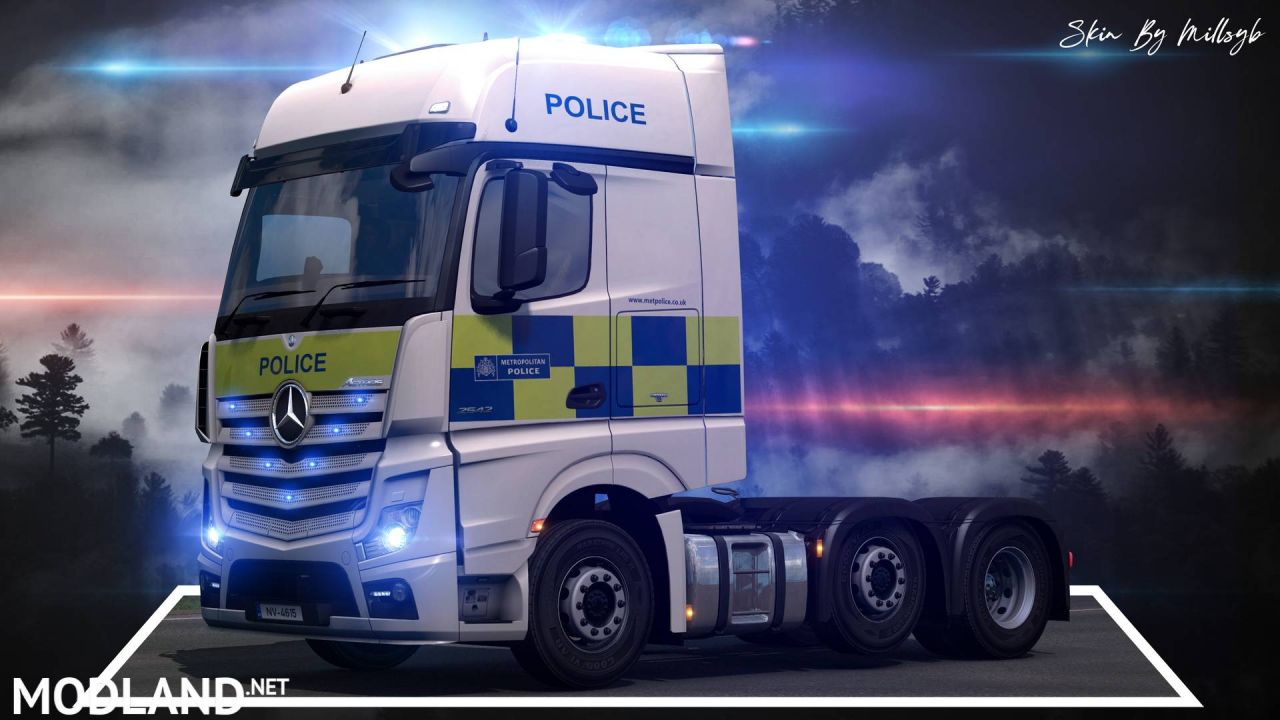 Police Merc Actros 2014 Skin 1