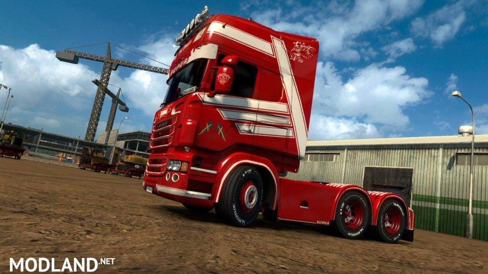 Scania RJL Red Monster Skin