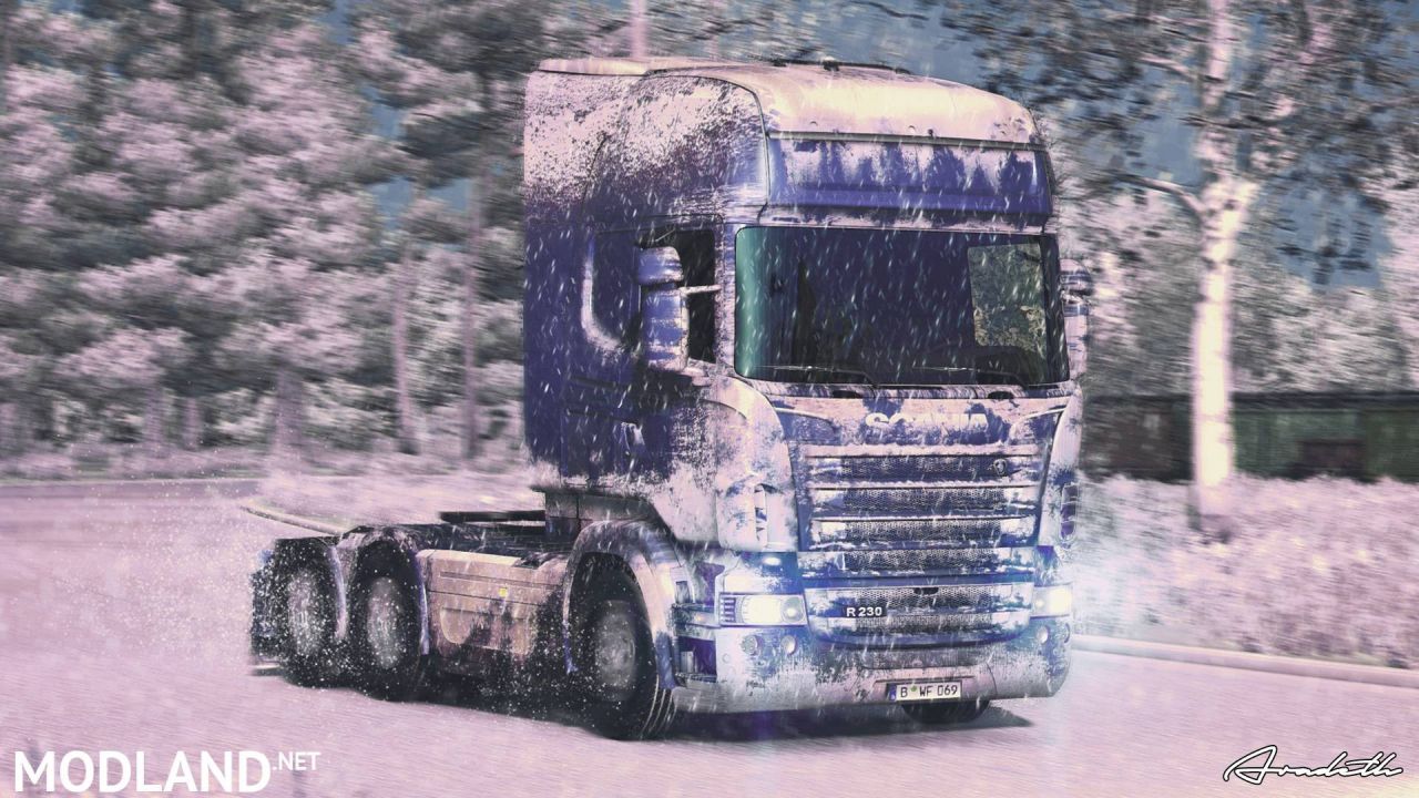 Snow Skin for Scania RS(RJL) by ARADETH