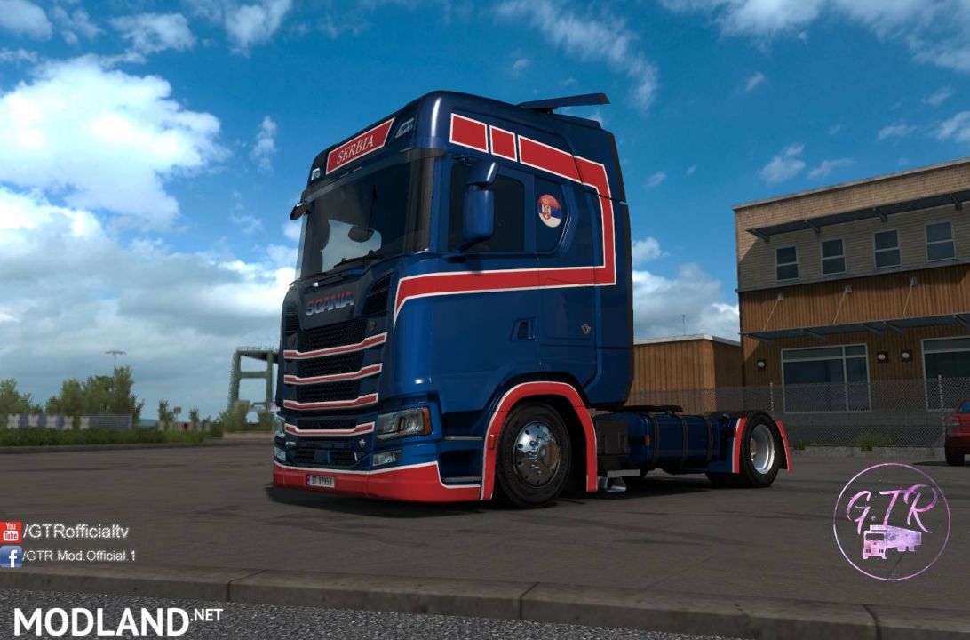 Skin Serbia v1.1 for Scania S Next Gen