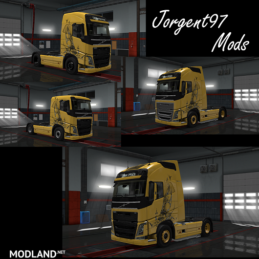 Volvo Fh16 2012 Gold Tribal