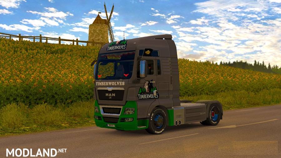 Skin Timber Wolves for MAN TGX