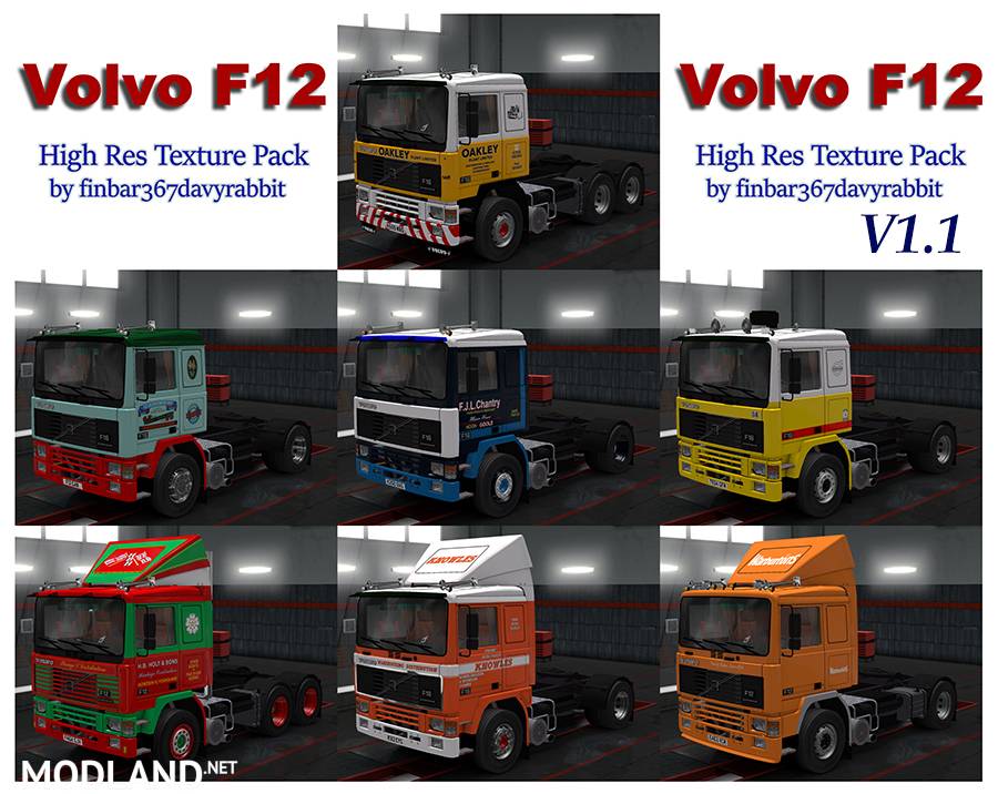 Volvo F12 Skins Pack