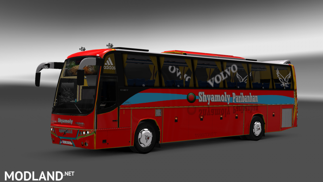Volvo B12bTX Bus+ Passenger BD Skin Shyamoly Poribahan BD Mods