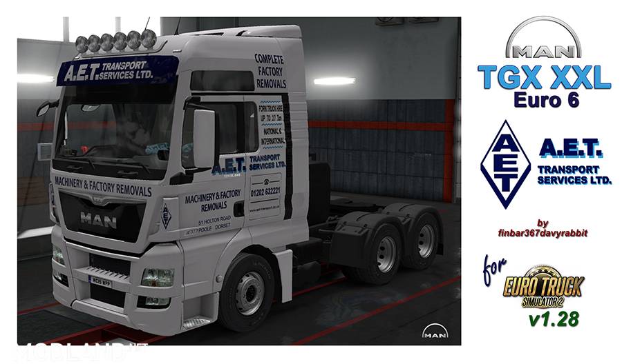 MAN TGX XXL - AET Transport Services Texture (MADster)