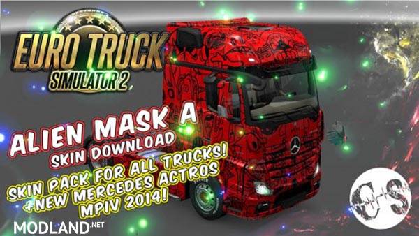 Alien Mask A Skin Pack for All Trucks