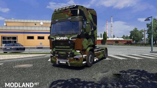 Army Skin Pack for Scania Streamline