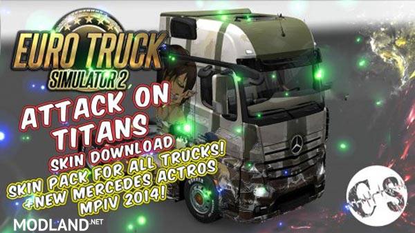 Attack on Titans Skin Pack for All Trucks
