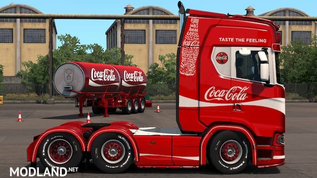 Coca Cola Scania+Trailer Skins