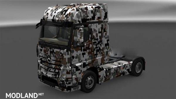 Camouflage for Mercedes Actros MP4