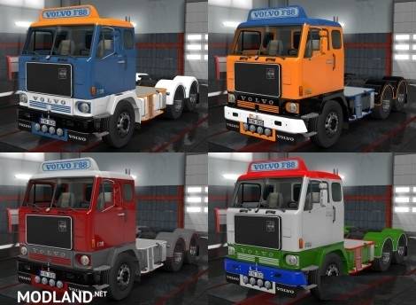 4 Colours changeable Paint Job for Volvo F88