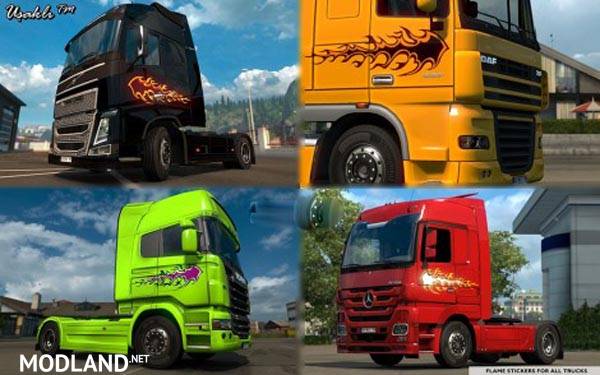 Colored Flame Sticker Skin