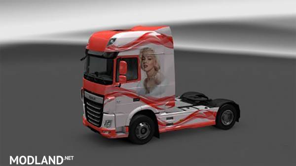 DAF XF E6 Marylin Monroe Skin
