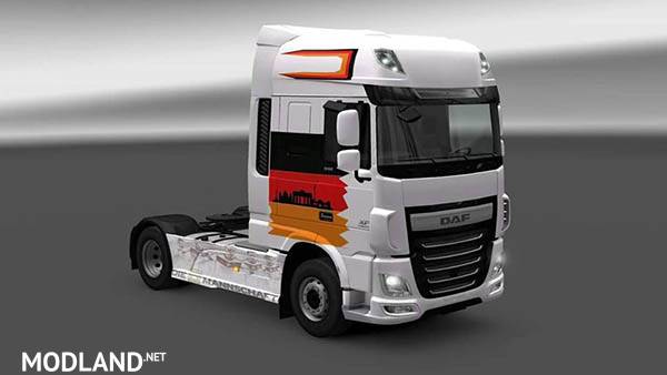 DAF XF Euro 6 EM Truck Germany Skin