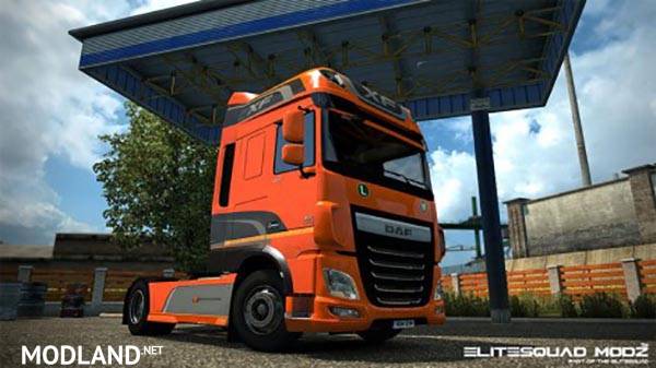 DAF XF Euro 6 Original and Metallic paintjob with stickers
