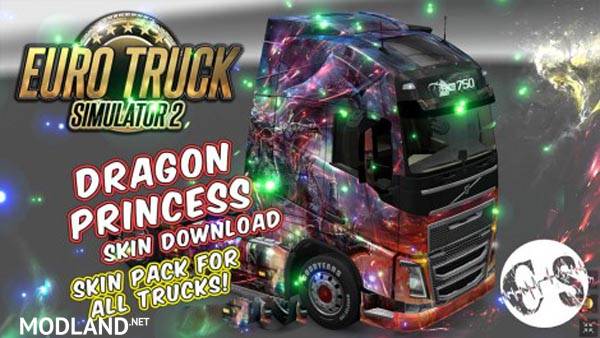 Dragon Princess Skin Pack for All Trucks + Volvo Ohaha
