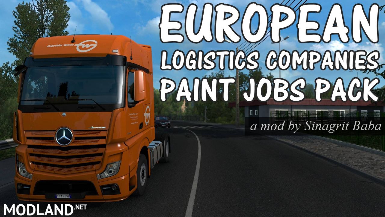 ETS 2 - European Logistics Companies Paint Jobs Pack