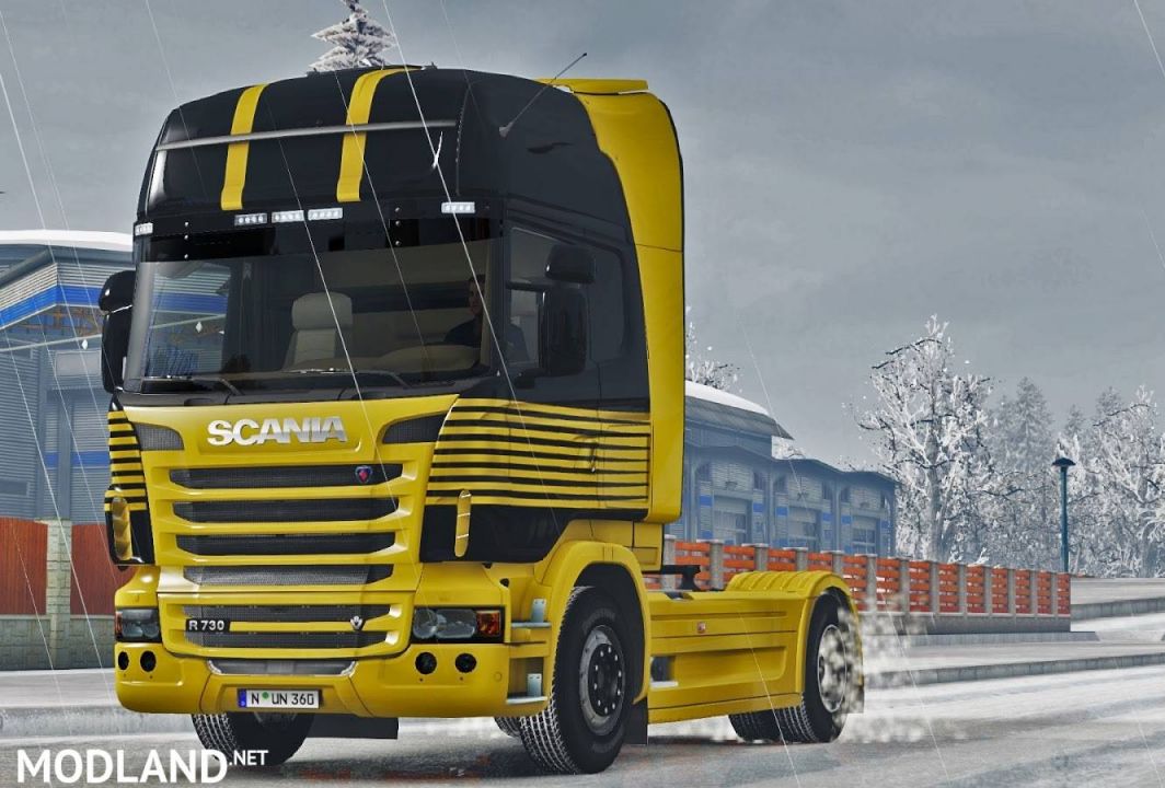 Yellow Lines paint for Scania R