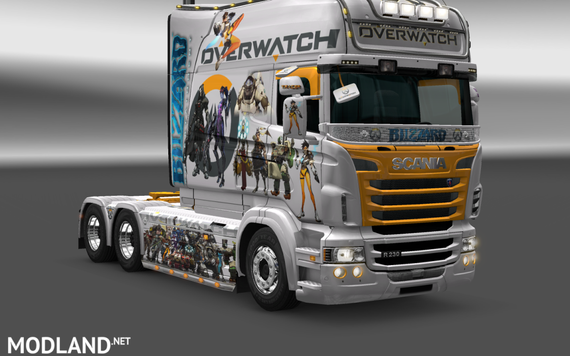 Overwatch skin for Scania RJL 1.4