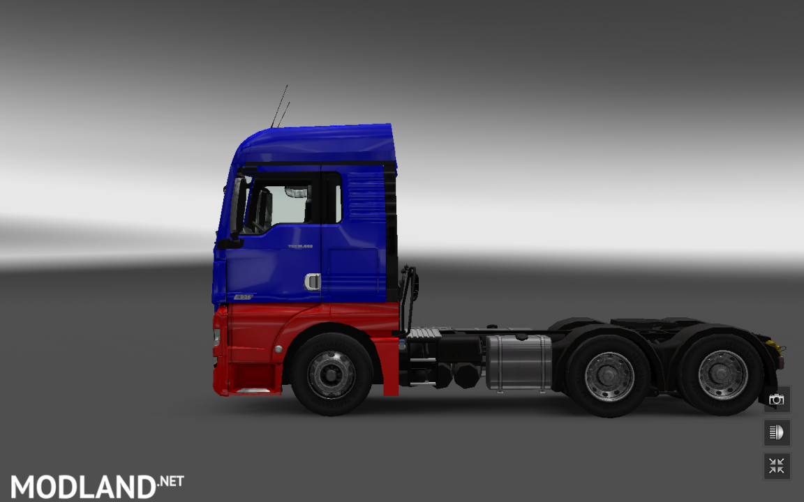 Two-tone paint for Madster's MAN TGX Euro 6