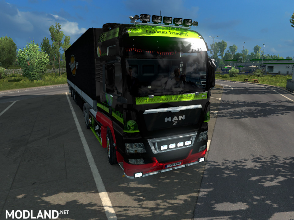 Packhams Transport MAN eco recycling truck skin by cpartist265