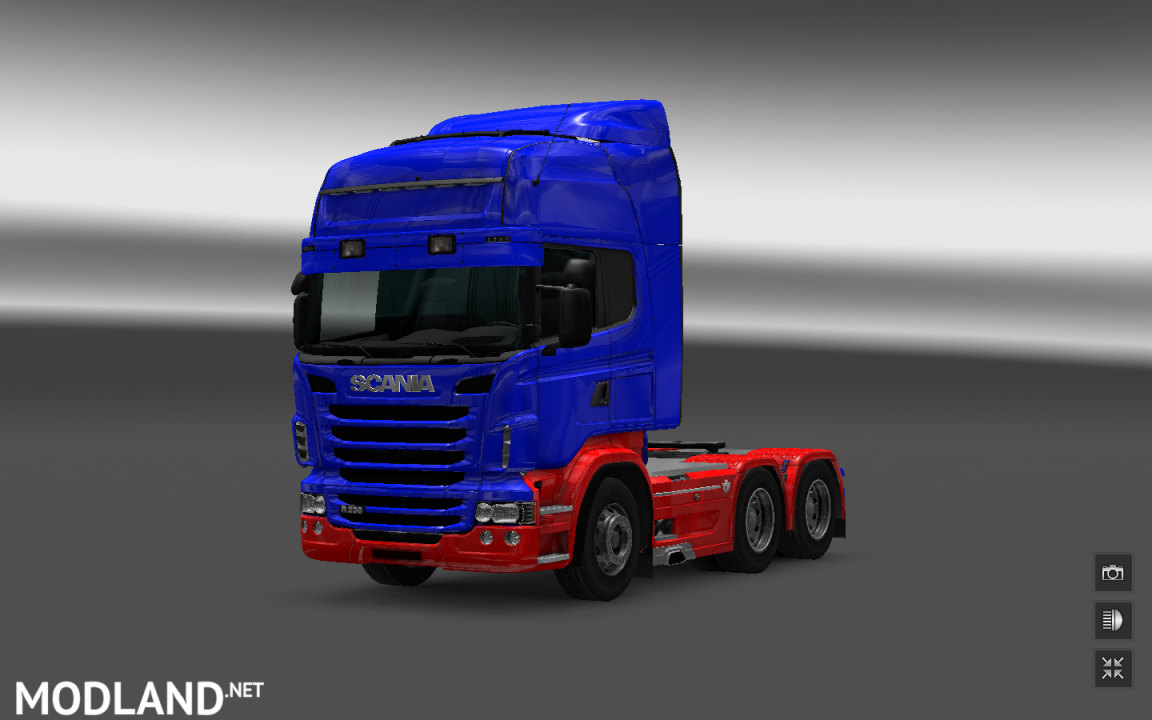 Two-tone paint for Scania RJL